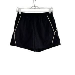 BDG black white trim pull on athletic shorts size small